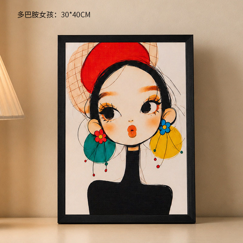 智美环球 公主请发财玄关摆件桌面装饰 多巴胺女孩+公主请发财+日历+烛台+魔方香薰高清大图