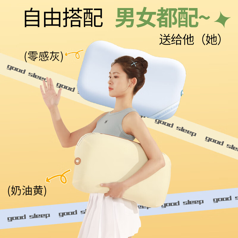 和正护颈枕头颈放松透气成人开车旅行护颈HZ-PW-1高清大图