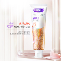 舒客专研美白酵素牙膏(樱花+蜜桃+青柠+百香果)120g*4 明星网红同款 活性生物酶美白牙齿 去黄去渍 清新口气