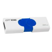 金士顿(Kingston)DT106/ 32GB u盘USB3.1高速创意优盘 32g推拉车载商务办公学生闪存盘 白色