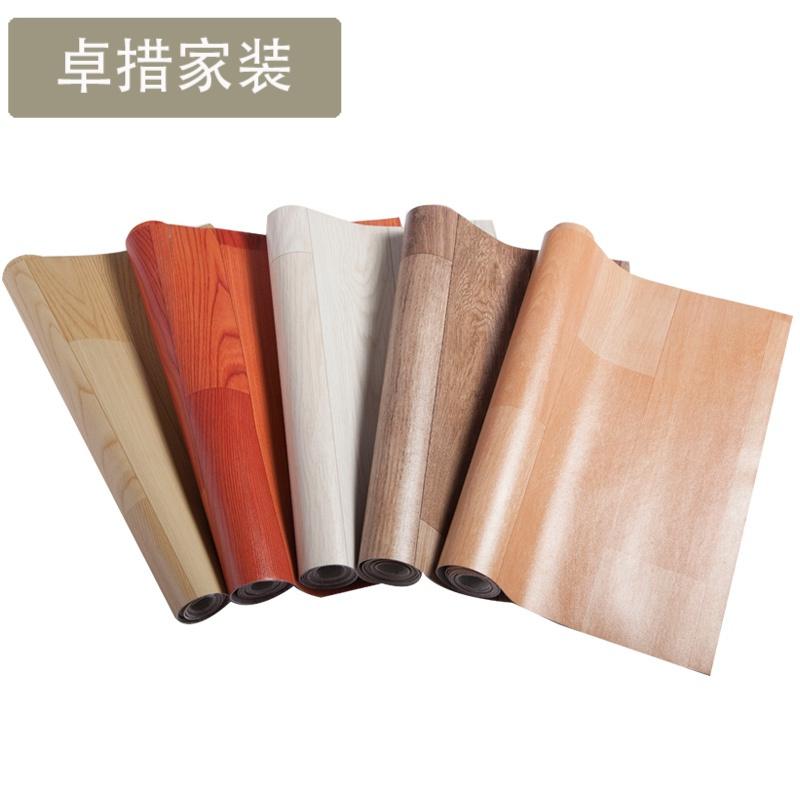 pvc地板革加厚耐磨家用卧室防水泥地板帖纸毛坯房仿木纹塑胶地毯壹德壹