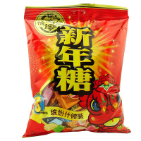 新年糖342g袋装 XC0344 年货糖果软糖硬糖什锦糖婚庆喜糖 20包/箱(单位:箱)