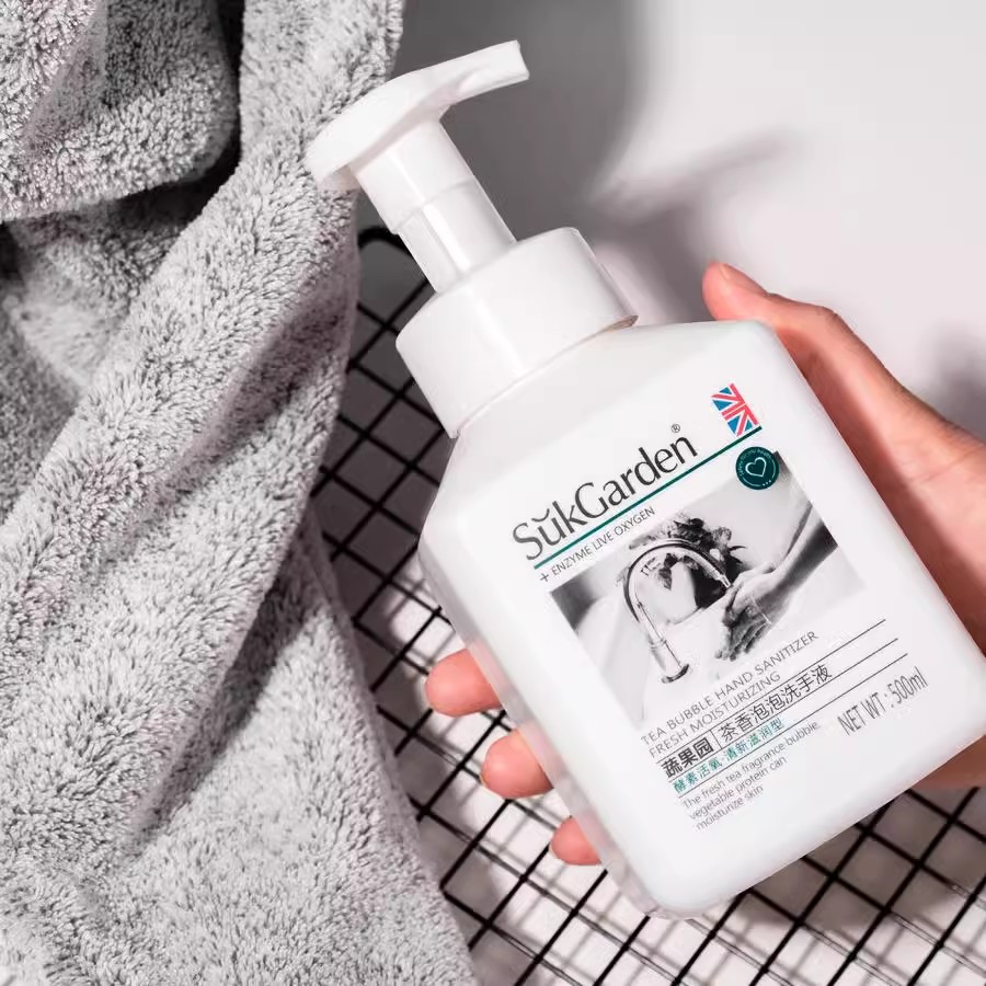 蔬果园茶香泡泡洗手液 -500ml*2瓶高清大图