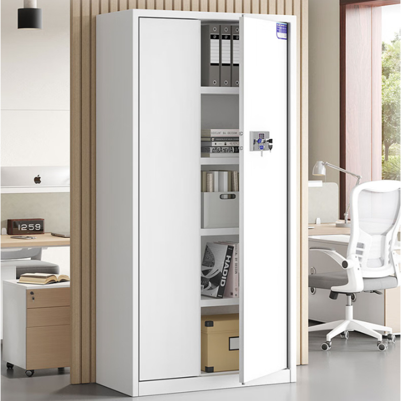 铭沃电子保密柜文件柜铁皮档案柜钢制防盗保险柜密码柜纯白通门