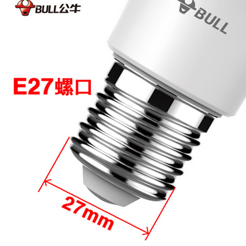 公牛(bull) E27-12W LED防频闪球泡