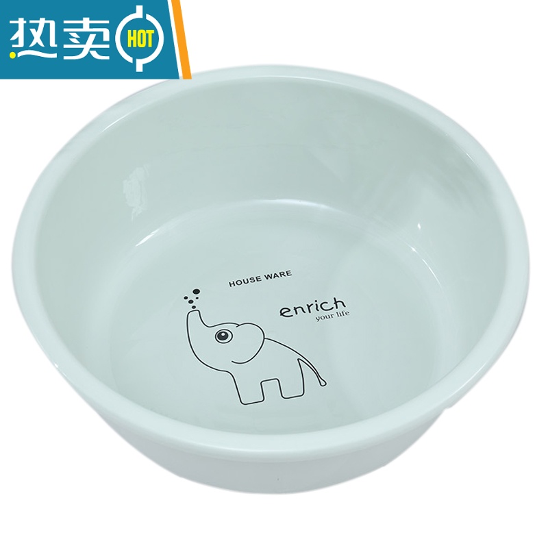 JING PING大号圆形塑料脸盆家用宝宝浴盆圆盆加厚大号婴儿儿童洗澡盆洗衣盆高清大图