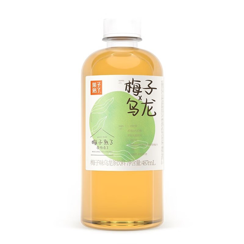 果子熟了梅子乌龙茶饮料487ml