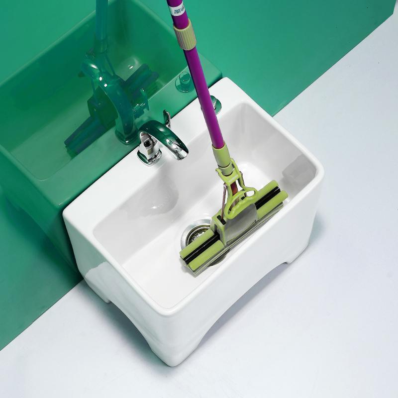 拖把池家用卫生间阳台ciaa高脚拖布池落地式陶瓷水洗地墩布水池