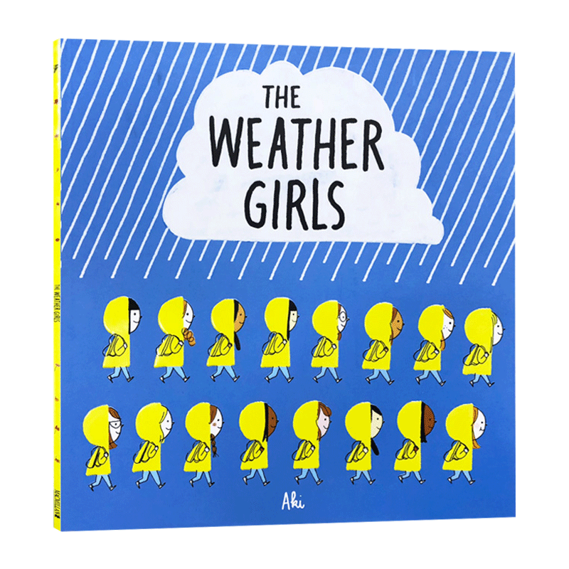 [醉染正版]天气女孩 探索自然 The Weather Girls 英文原版 四季变换 季节认知 低幼启蒙科普 押韵文绘高清大图