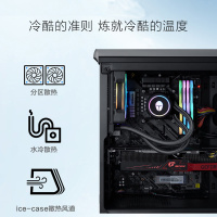 雷神(THUNDEROBOT)911黑武士星际版台式机设计发烧吃鸡电竞游戏主机(10代lntel i5-10400 16G 512GB固态 GTX1660独显)水冷散热畅玩赛博朋克