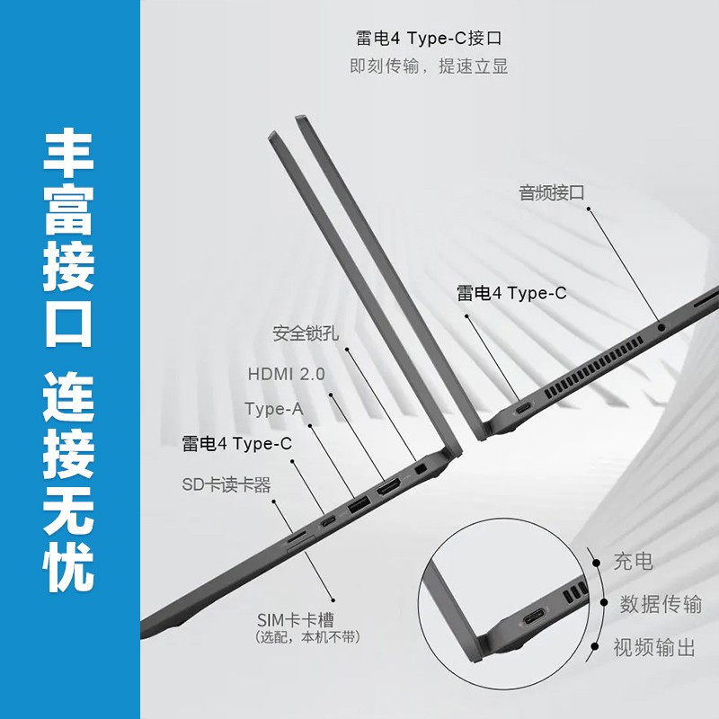 戴尔(DELL)Latitude7420 14英寸高端商务办公轻薄笔记本电脑I5-1135G7/16G/512GSSD