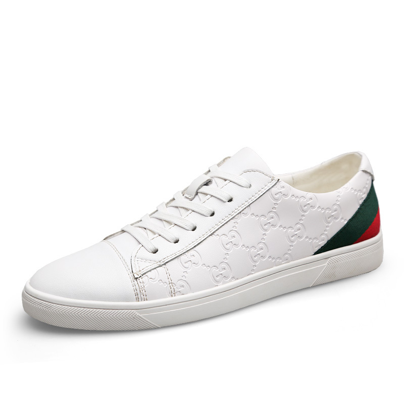 姿佳奥伦男鞋春秋季小白鞋男真皮板鞋潮流休闲皮鞋百搭鞋子男低帮休闲