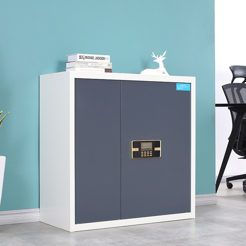 永格保密柜文件柜资料柜钢制带锁储物柜双保险电子指纹密码锁防盗铁皮