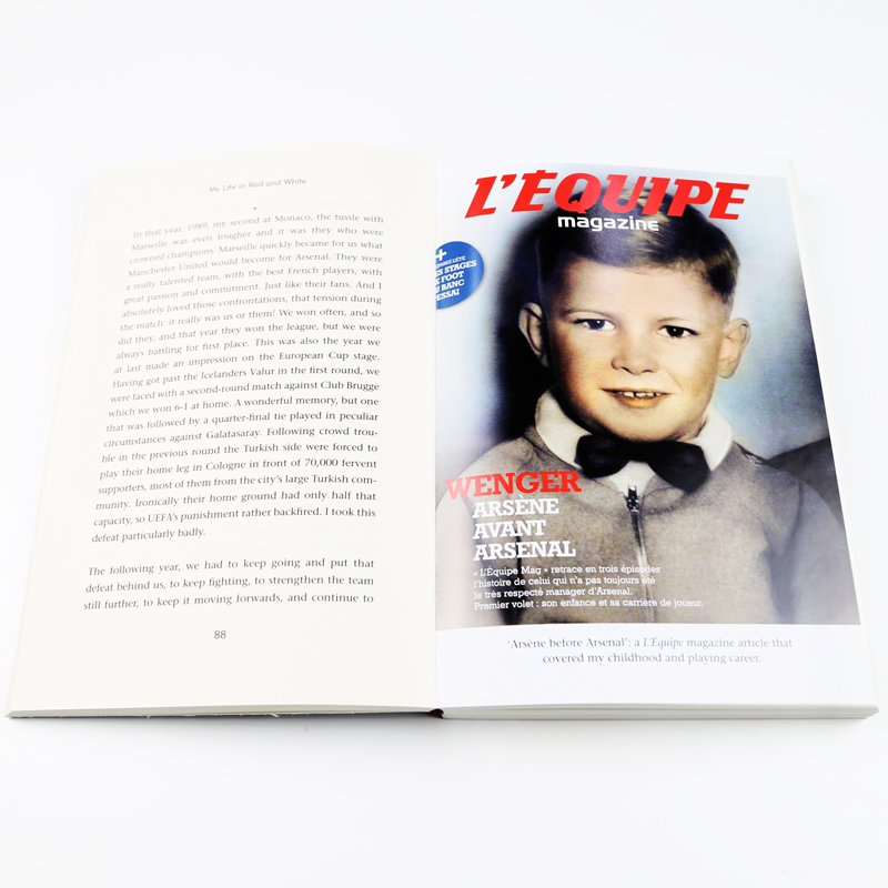 [正版]温格自传 红白人生 英文原版 My Life In Red And White Arsene Wenger 名高清大图