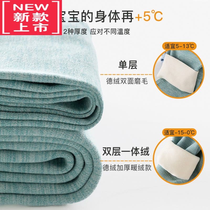 可莉允儿童保暖裤加绒秋冬棉裤女童打底裤绒裤男童内穿德绒秋裤大童裤子图片