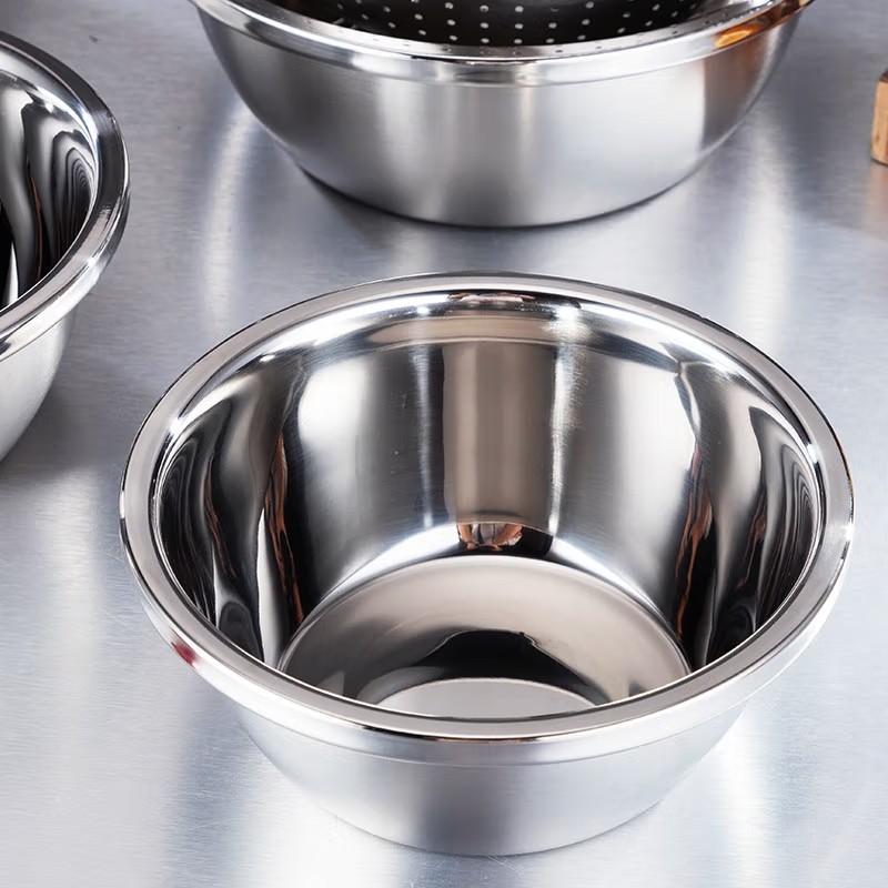 易铂yispot 纳米铂五件套盆 201不锈钢加厚欧式盆+米筛盆套装 YP-8052高清大图