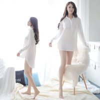 霏慕 情趣内衣 雪纺衬衫女 成人用品性感制服惑 Fee et moi其他锦纶 女式情趣睡衣情趣白衬衣长袖 7748 白色