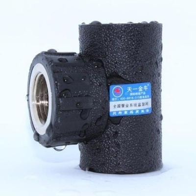 20x1/2 天一 金牛 PE内丝三通 内牙三通 HDPE给水管 4分 6分配件管件