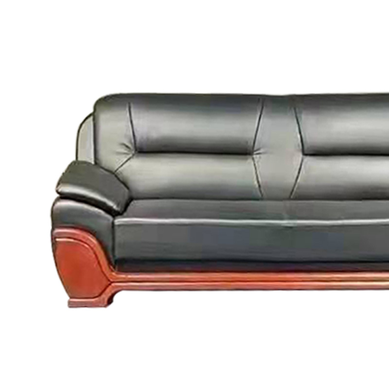 匡大 办公沙发 皮艺沙发 办公室接待沙发 西皮 三人位 KDT698高清大图