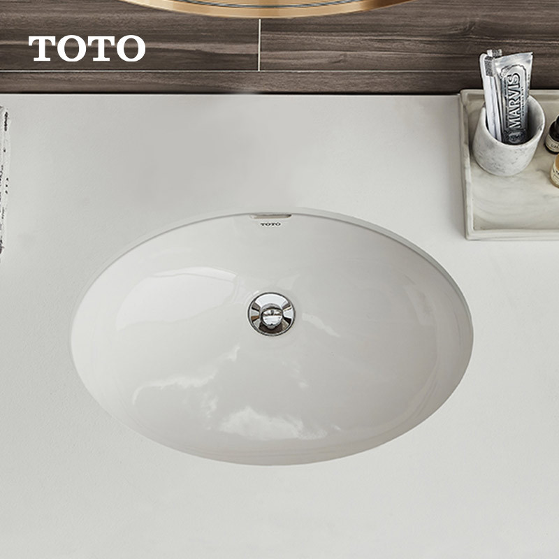 东陶 Toto 洗面盆toto卫浴卫生间浴室椭圆台下式洗手盆陶瓷面盆洗面盆台下盆lw546 价格图片品牌报价 苏宁易购toto官方旗舰店