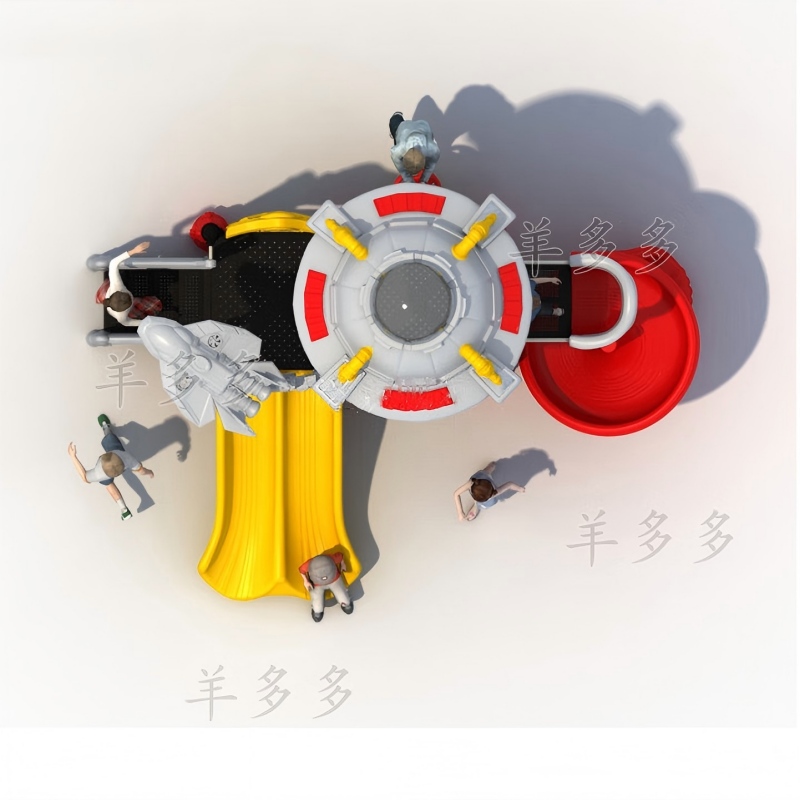 羊多多幼儿园大型滑滑梯儿童室外大型滑梯小区游乐场游乐设备高清大图