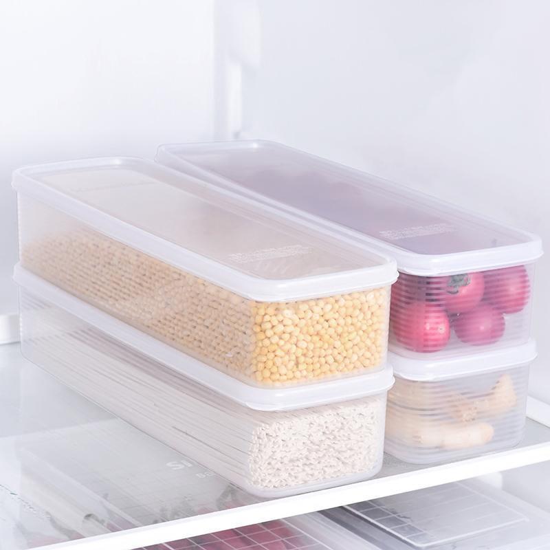 进口面条盒冰箱收纳盒保鲜盒食物收纳箱长方形塑料储物盒套装