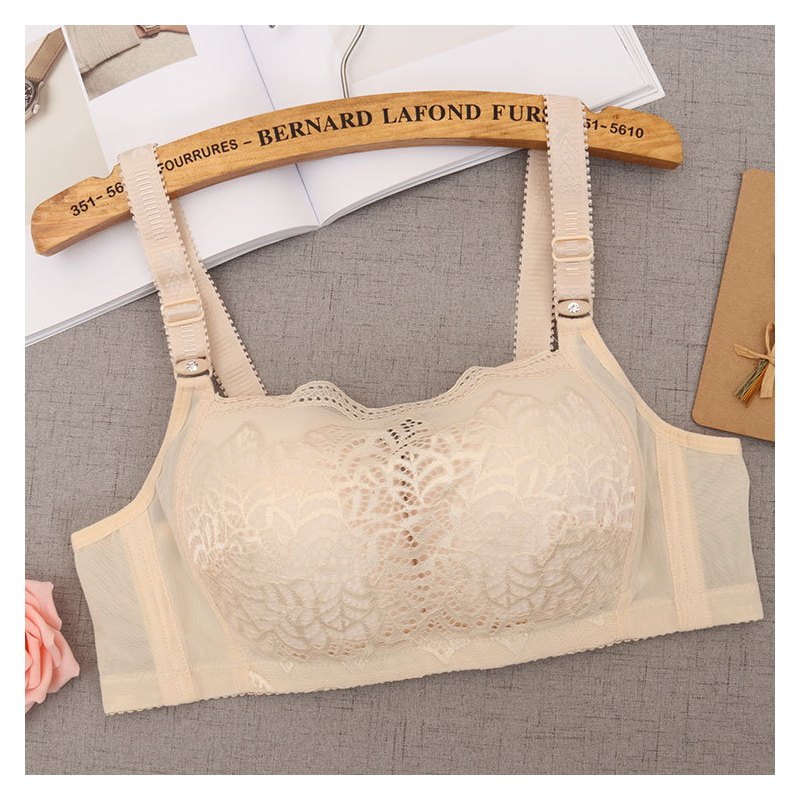 ideamini大码文胸95c超薄款胖mm大胸显小抹胸36c38c内衣大罩杯美背无