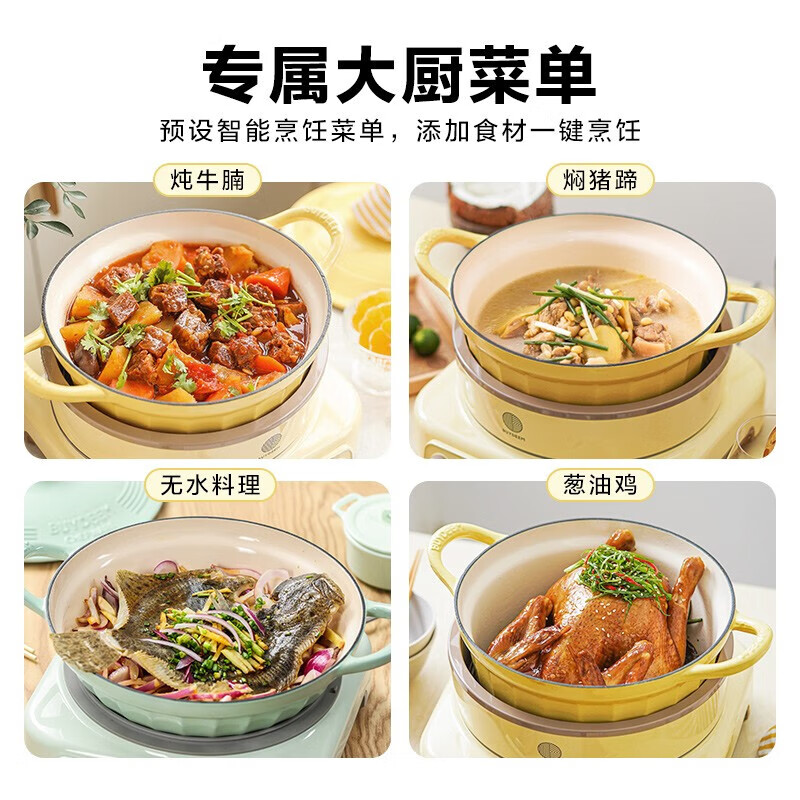 北鼎 多功能电磁炉 L651 浅杉绿高清大图