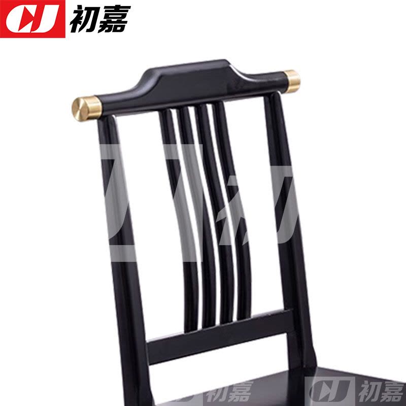 初嘉(CJ)实木餐椅餐凳靠背椅子图片