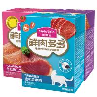 麦富迪(MYFOODIE)宠物零食鲜肉湿粮猫湿粮猫湿粮鲜肉多多混合装330g*6成猫幼猫通用