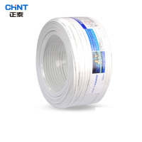 正泰(CHNT)电线电缆明装电线铜芯线100米 白*护套线 BVVB 2×2.5