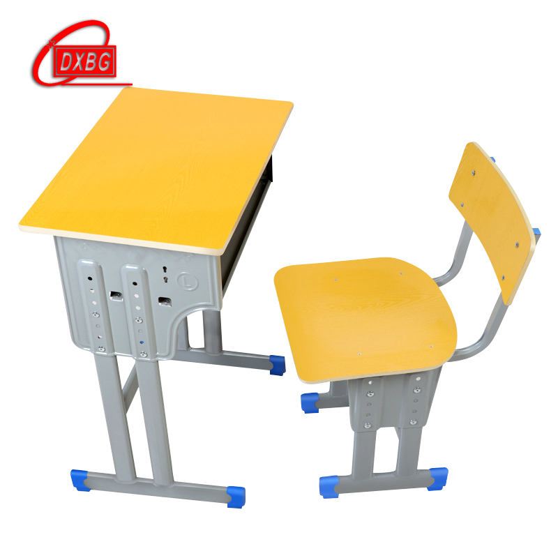 DXBG学生课桌椅儿童学习桌单人培训辅导补习班升降课桌椅学校写字课桌【工厂现做 7天内发货】
