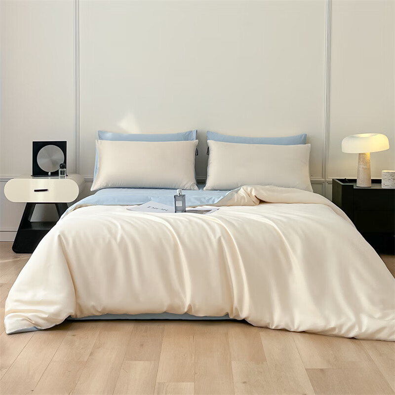 娇好韵 高端冰丝四件套-简爱冰川 200*230cm高清大图