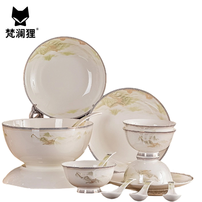 梵澜狸江山如画餐具套装CC58 套高清大图
