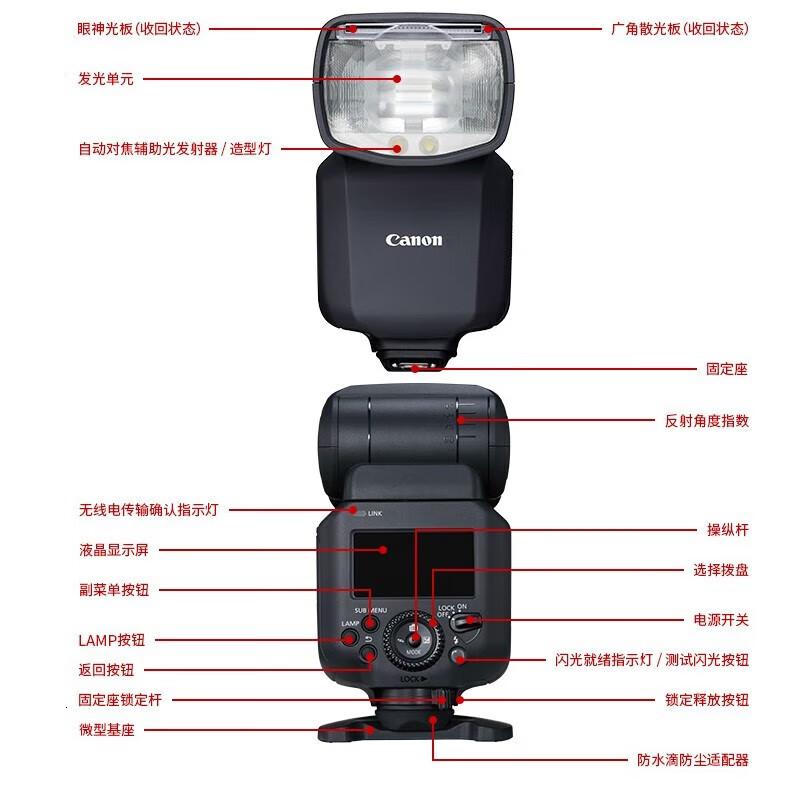 佳能(Canon)SPEEDLITEEL-5闪光灯小型轻量无线电传输适用于EOSR6MarkIIR3R7R10等高清大图