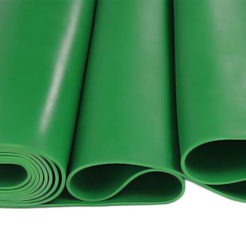 典虎 绝缘橡胶垫 绿色平面 10kv 5米*1米*5mm 卷高清大图