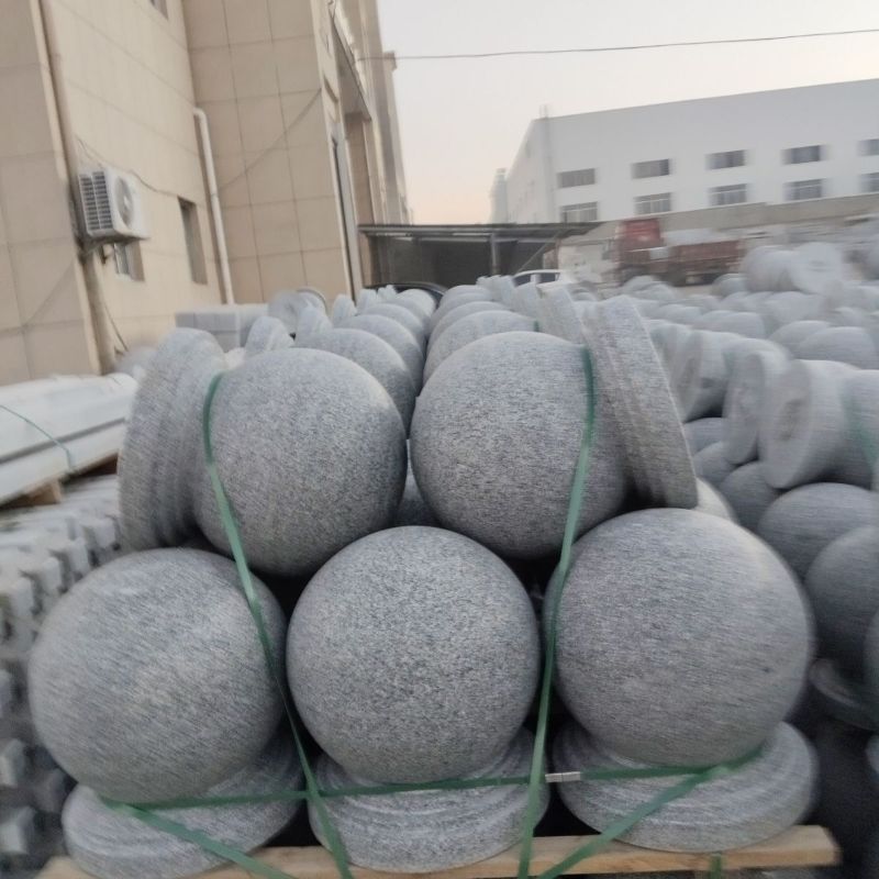 东方能展 防撞路障石球石墩圆球 直径60CM 个高清大图