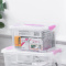 JEKO&JEKO 便捷储物箱2.5L塑料桌面小号透明收纳箱化妆品儿童玩具收纳盒零食整理箱 SWB-506