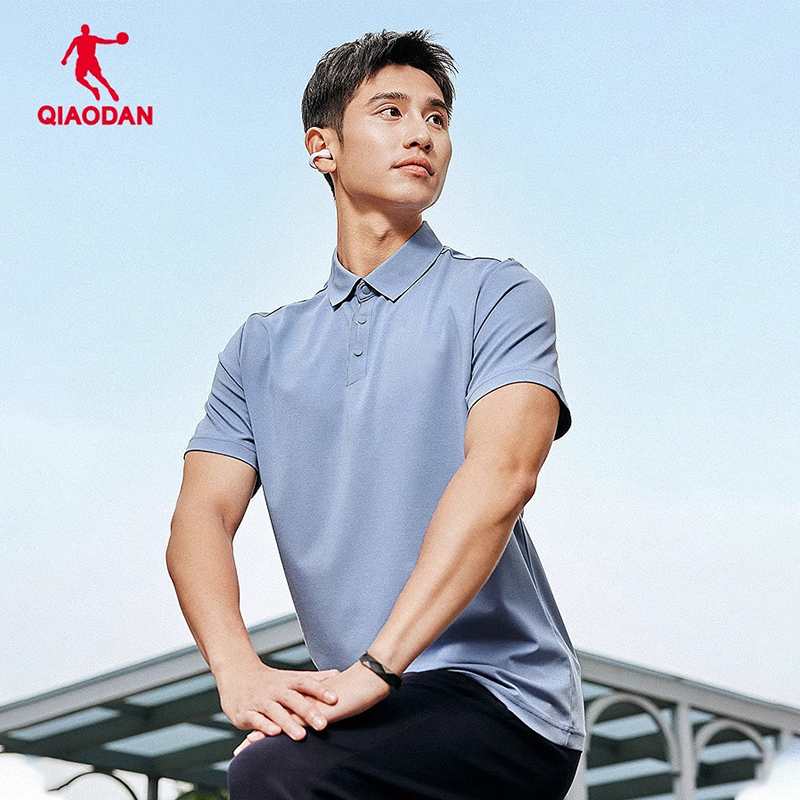 乔丹针织短袖T恤衫POLO商务男士夏季新款商场同款高尔夫透气运动 针织短袖T恤衫 KIS23222349/件高清大图