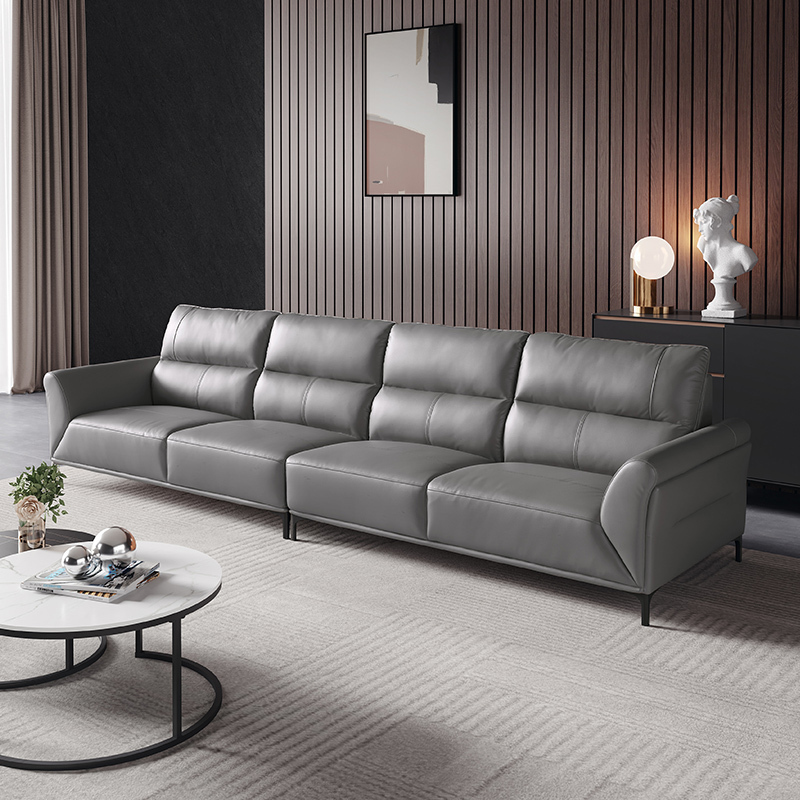 芝华仕都市真皮现代简约中大户型客厅家用头层牛皮脚踏沙发3035备