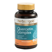 和丽康HerbsofGold复合槲皮素胶囊60粒 清肺润肺中老年成人保健澳洲原装进口 膳食营养补充剂