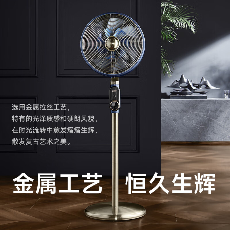 先锋 落地扇家用风扇离线语音智能操控 碳纤维扇叶静音遥控立式 DLD-M9变频12档高清大图