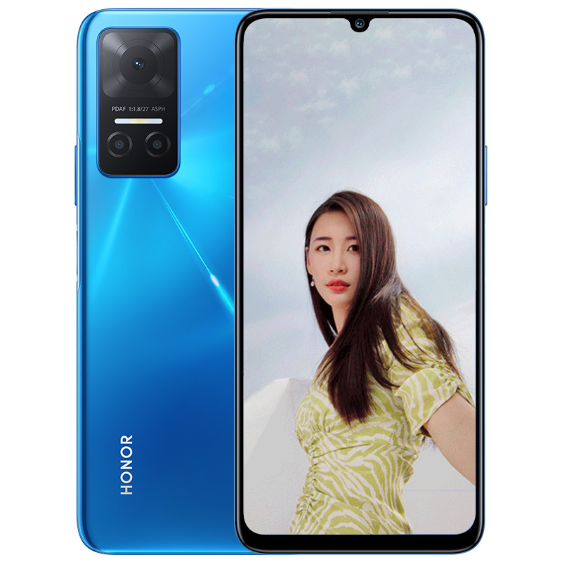 荣耀honor荣耀play6t魅海蓝5g全网通8gb128gb侧边指纹解锁5000mah大