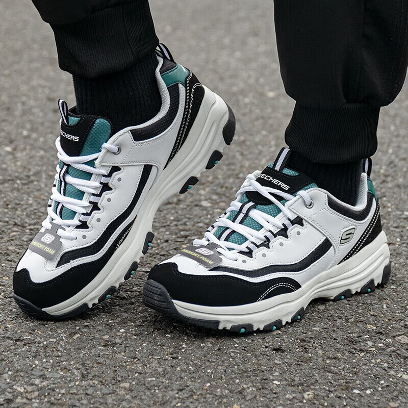 斯凯奇(Skechers)男鞋运动跑步鞋休闲老爹鞋8790091-WBK
