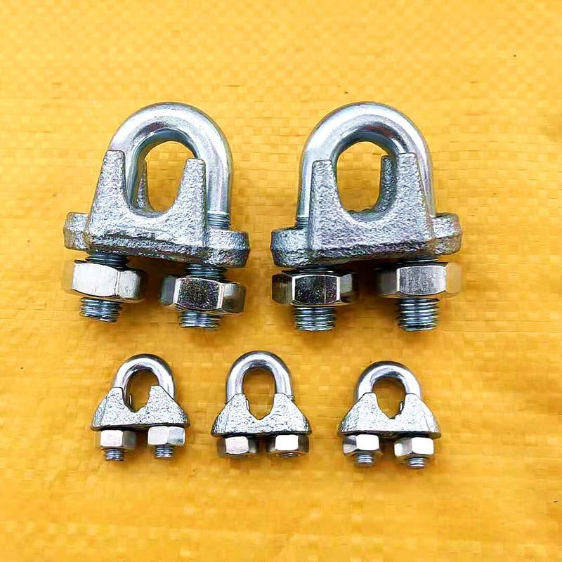 m3(100个)适用3毫米钢丝绳 国标镀锌钢丝绳卡头 卡头螺丝 钢丝绳索u型