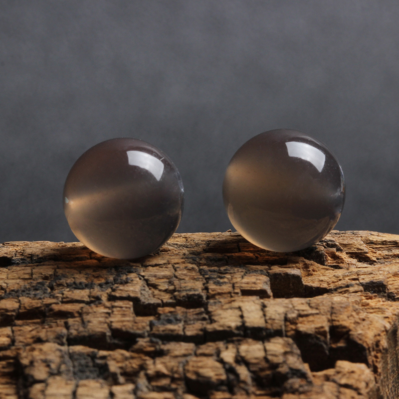 7a天然灰玛瑙散珠子半成品diy水晶饰品配件材料灰色珠子整7a优选6mm62