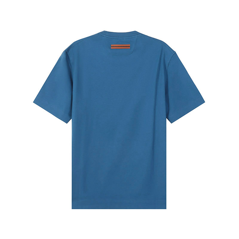 杰尼亚zegna男士时尚可持续系列棉质圆领短袖t恤ub364a5b777