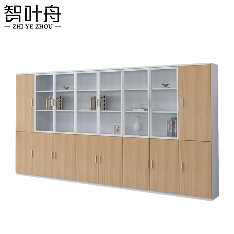 智叶舟资料文件柜八门320*40*200cm台高清大图