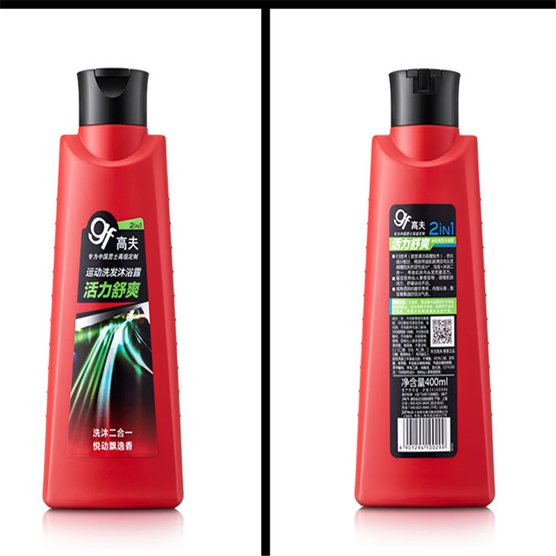 高夫(GF)778运动洗发沐浴露(活力舒爽)400ml 2瓶