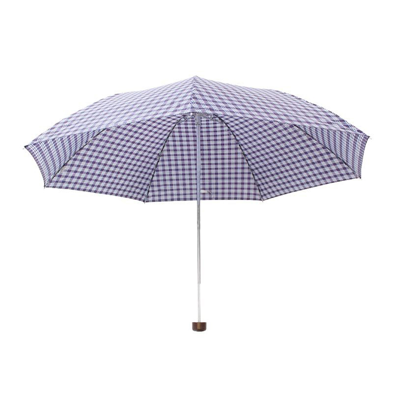 天堂 339S苏格兰风格格子三折晴雨伞男女商务伞57cm*7骨